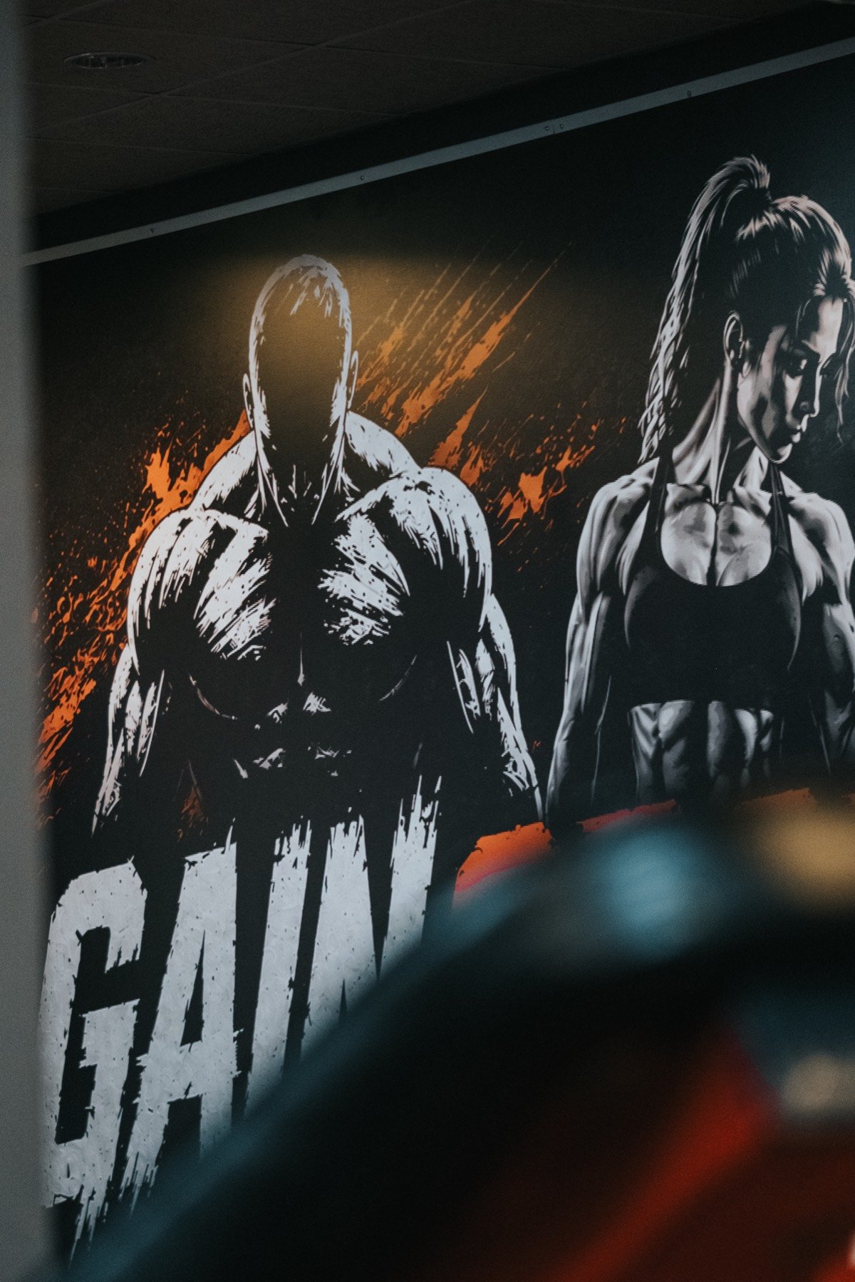 Gain Spor duvar grafiği